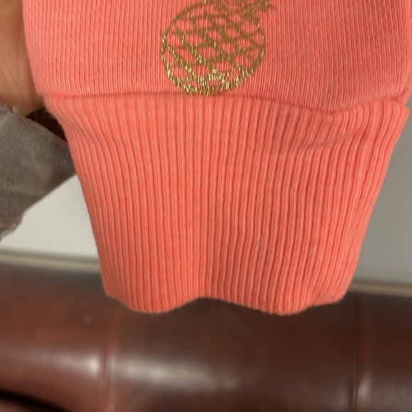 ❤️ Super Cute WONDER NATION Apricot color with gold Zip Up Hoodie, L 10-12❤️ - Picture 6 of 7